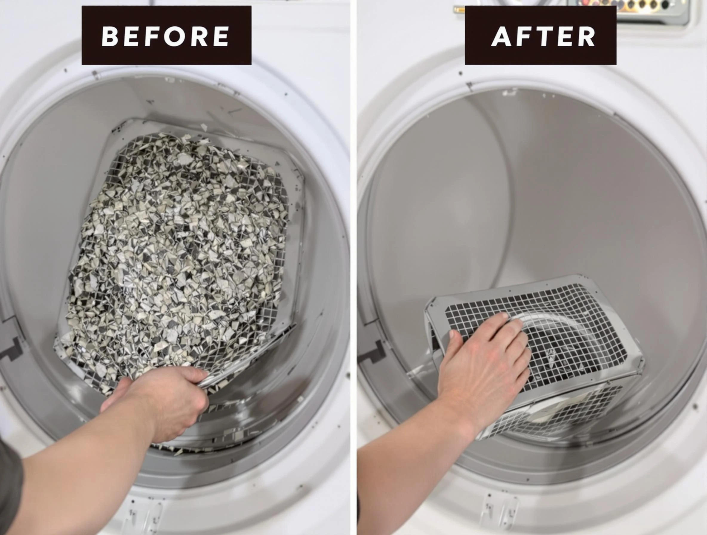 Professional lint trap cleaning by Peoria Dryer Vent Cleaning in Peoria