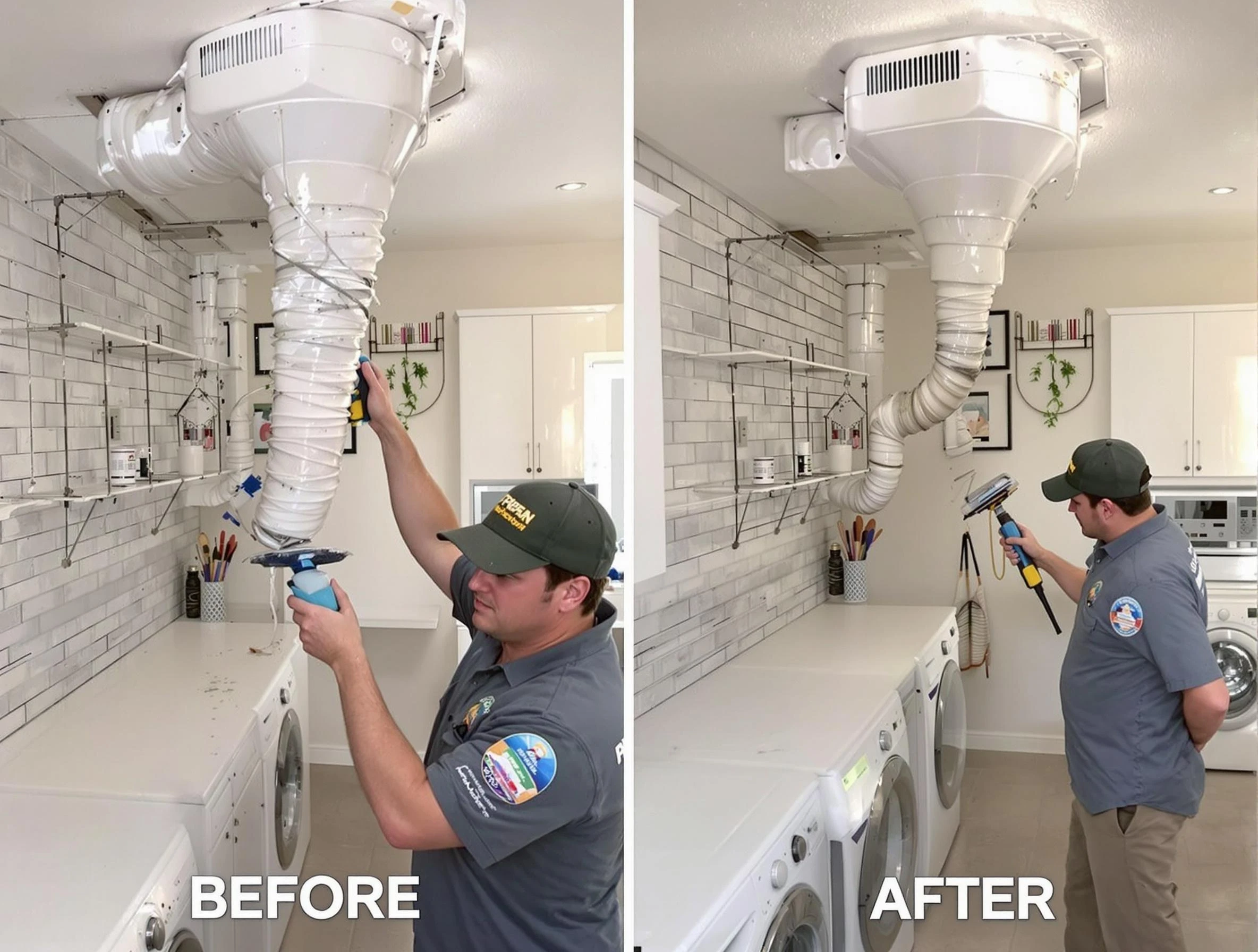 Professional dryer exhaust vent cleaning by Peoria Dryer Vent Cleaning in Peoria
