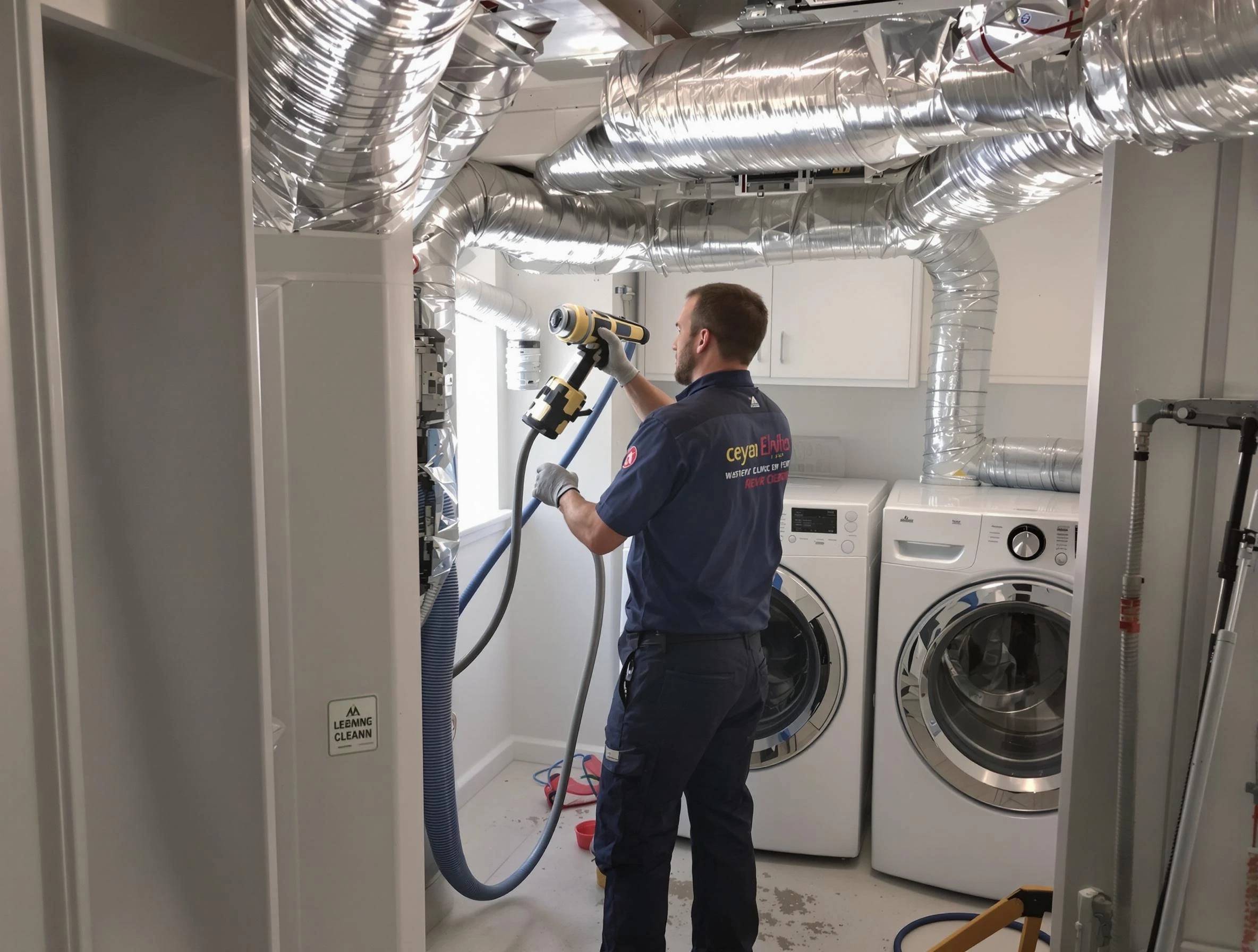 Peoria Dryer Vent Cleaning specialist using advanced equipment for thorough duct cleaning in Peoria