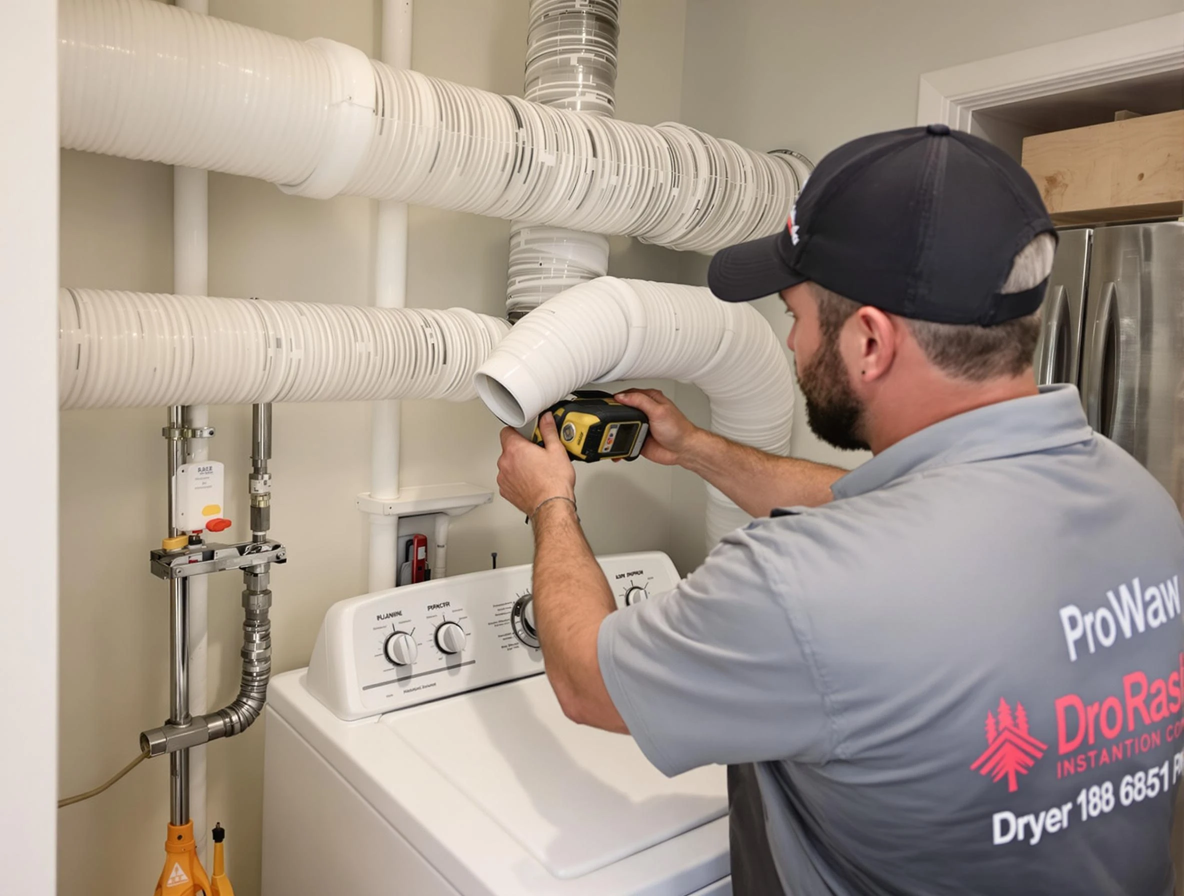 Professional dryer vent hose installation by Peoria Dryer Vent Cleaning in Peoria