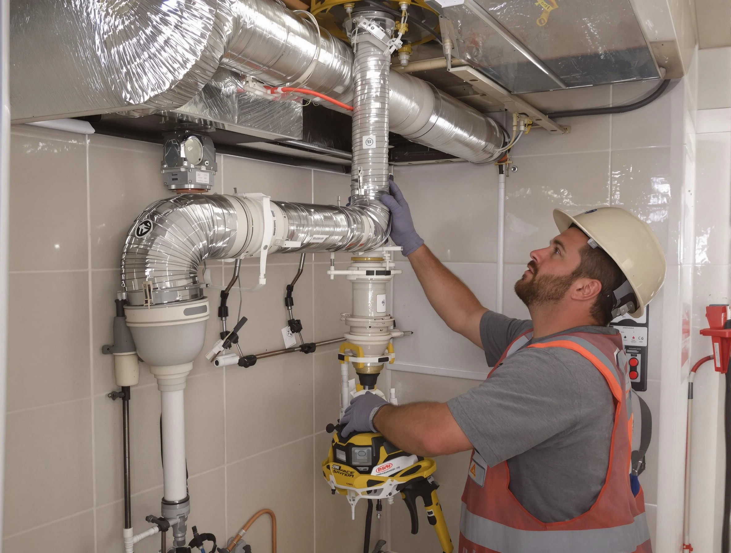 Peoria Dryer Vent Cleaning expert performing professional dryer vent repair and installation in Peoria